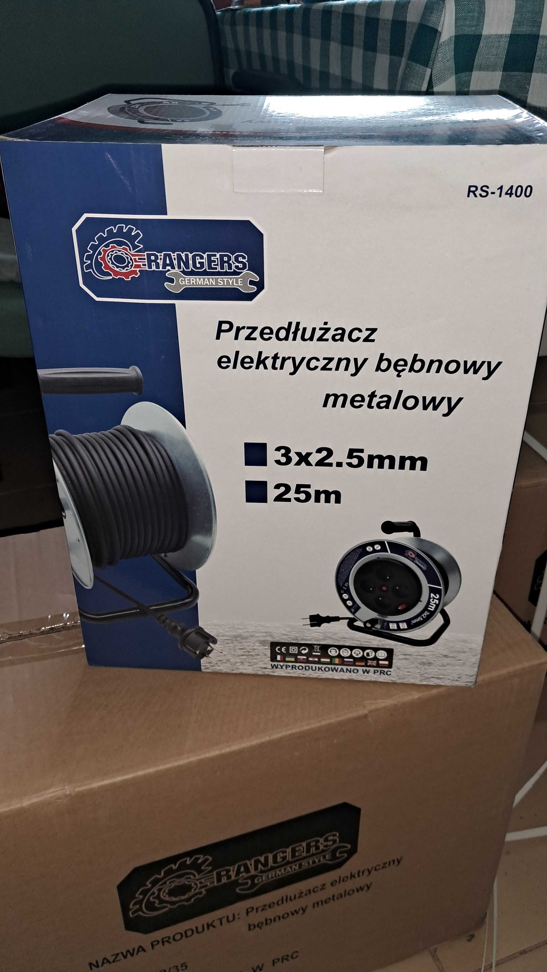 Przedłużacz bębnowy 25m 2,5×3