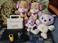 Interaktywne pieski Fisher-price, Leap Frog "Violet" i laptopy