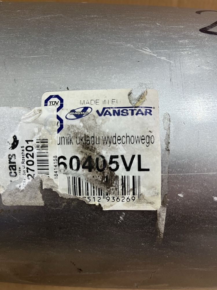 NOWY Tłumik żrodkowy / końcowy Vanstar Renault Volvo