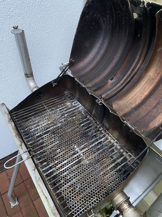 Grill z beczki po Kegu, keg