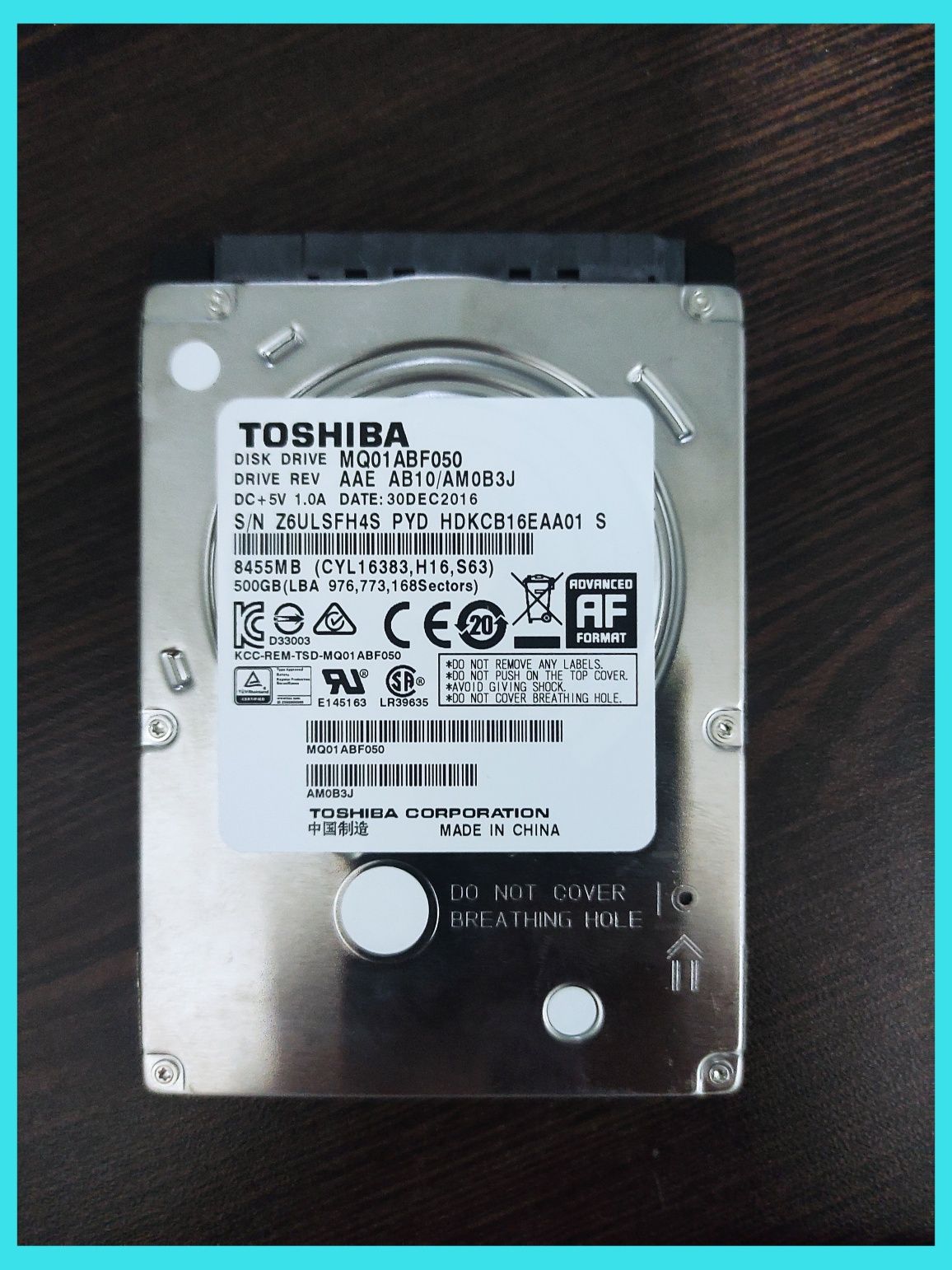 Жоский диск. HDD. Toshiba.