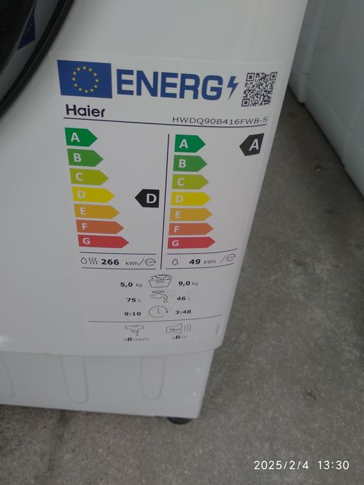 OUTLET Janki ul Wspólna 6 Pralko-suszarka Haier HWDQ90B416FWB-S