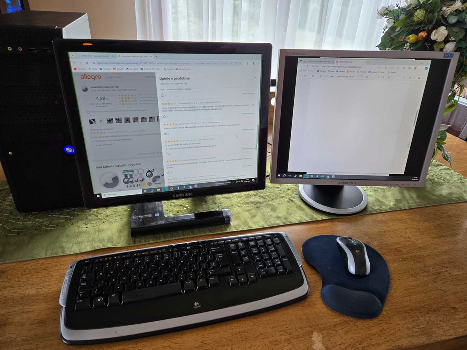 Zestaw Komp Intel i7 3.4GHz SSD 1,25TB monitory Esset 3lata Win10