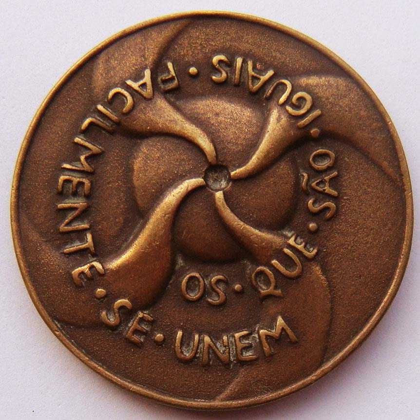 Medalha de Bronze Pomba Revolta de 31 de Janeiro 1891 de RIBATUA