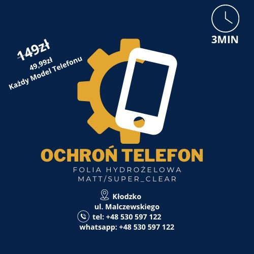 Folia ochronna na wyświetlacz telefonu każdy Oneplus, montaż Kłodzko!