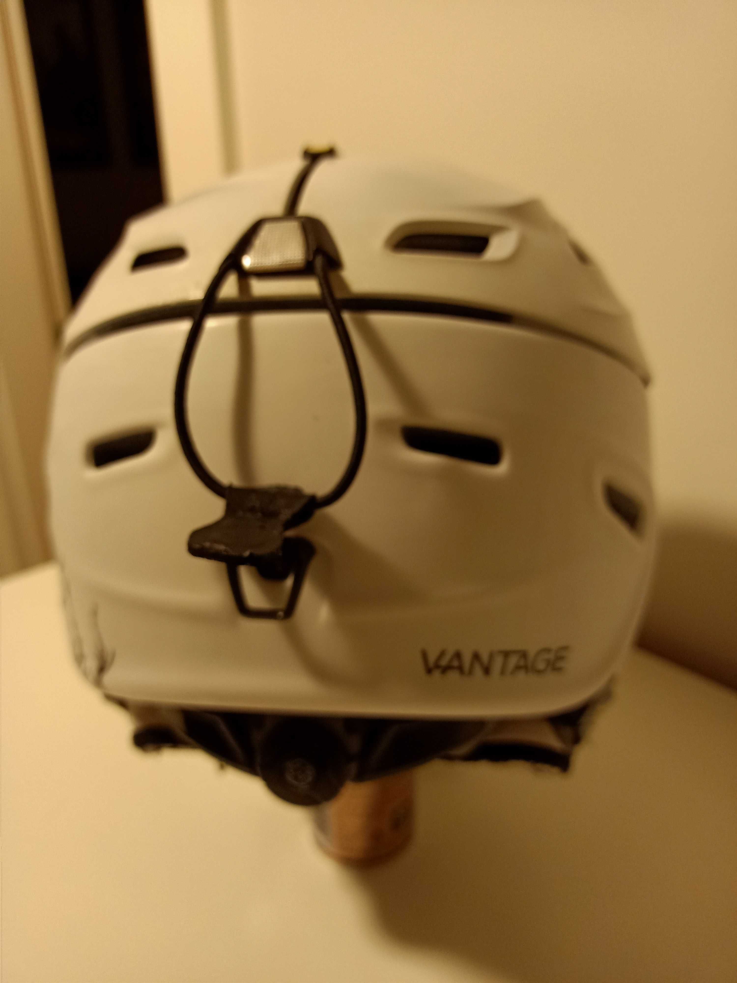 Kask narciarski biały S 51-55 cm VINTAGE