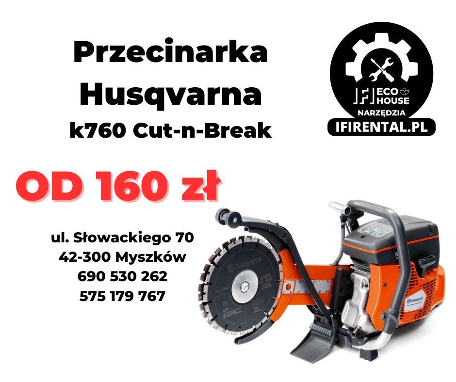 Wynajem Przecinarka Husqvarna k760 Cut-n-Break Power Cutter Saw