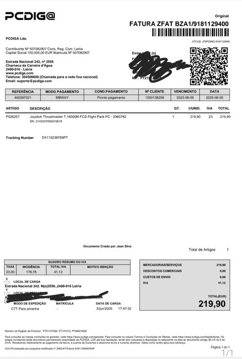 Joystick Thrustmaster T.16000M