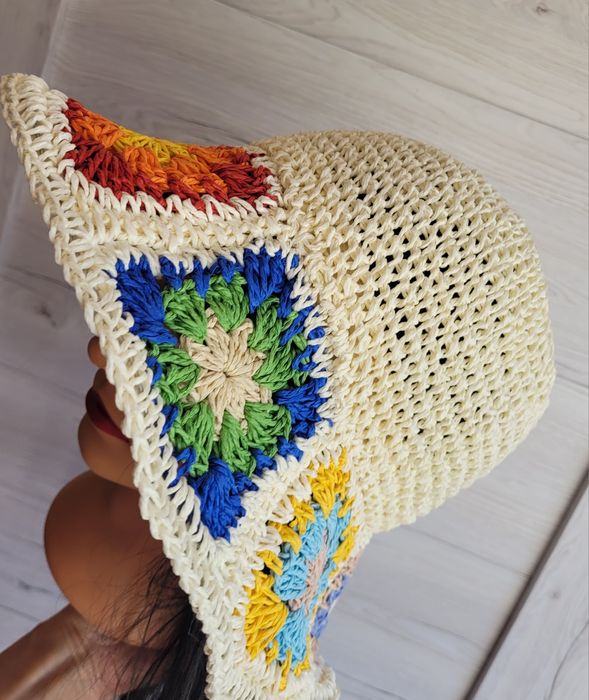 Stylowy kapelusz przewiewny Boho lato plaża