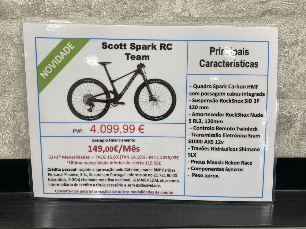 Scott Spark Rc Team (colecao nova 2025)