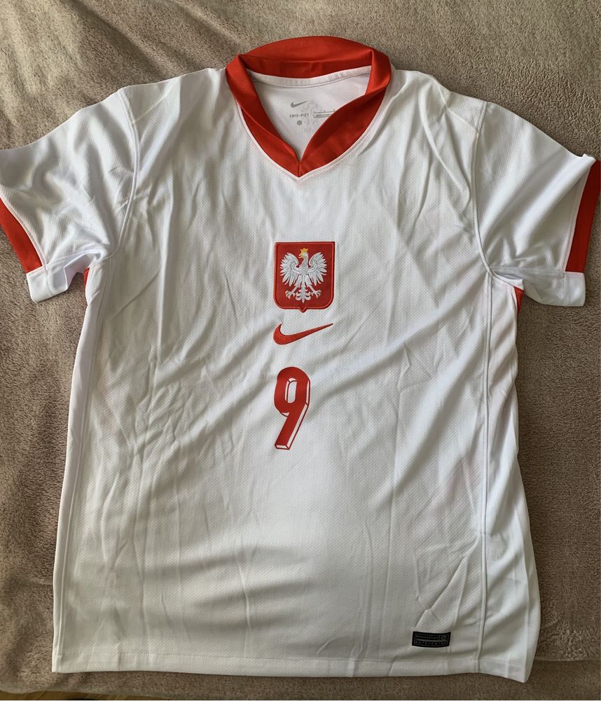 Robert Lewandowski Polska koszulka z autografem