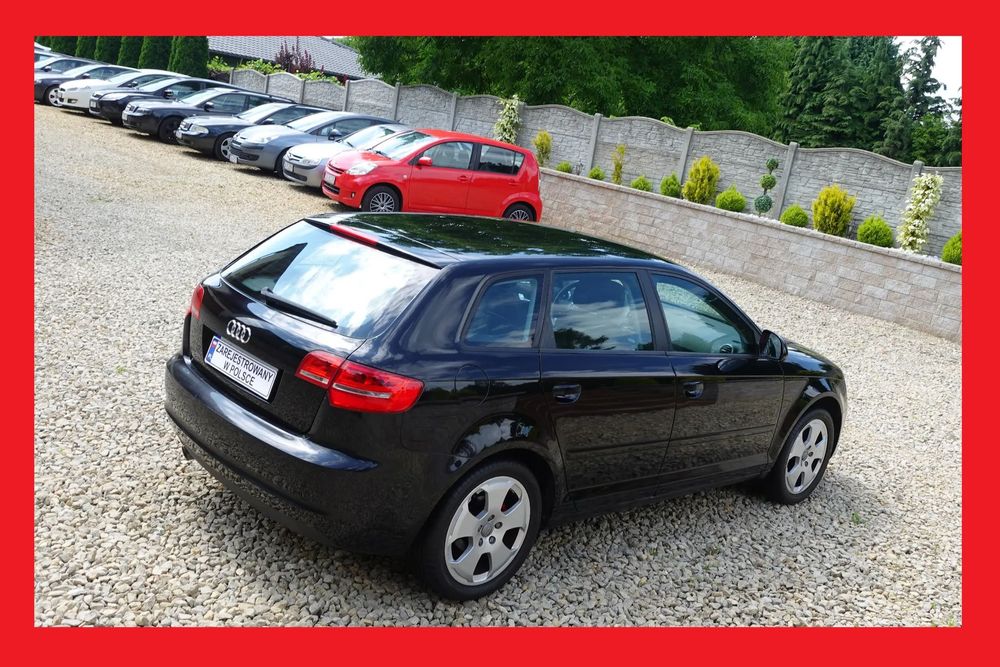 Audi A3 Niezawodny 1,6MPI Zadbany Czarny Alu 17 cali Sportback Polift !!