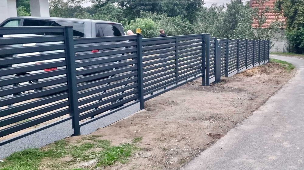 Ogrodzenie palisadowe panelowe lamelowe nowoczesne na wymiar