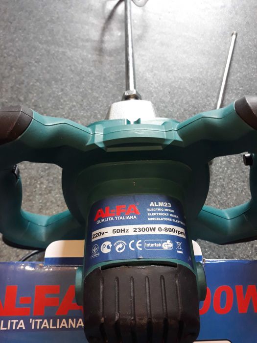 Миксер строительный ALFA ALM23 (2300 Вт, 2 венчика)