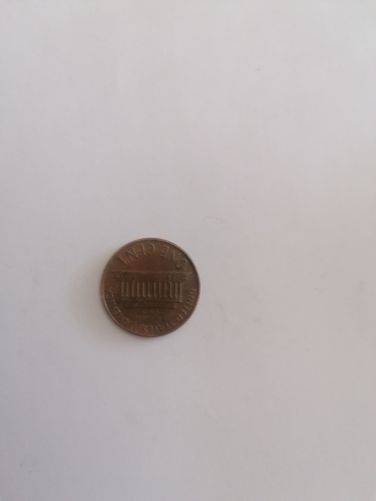 One Cent 1968 marca D de Abraham Lincoln