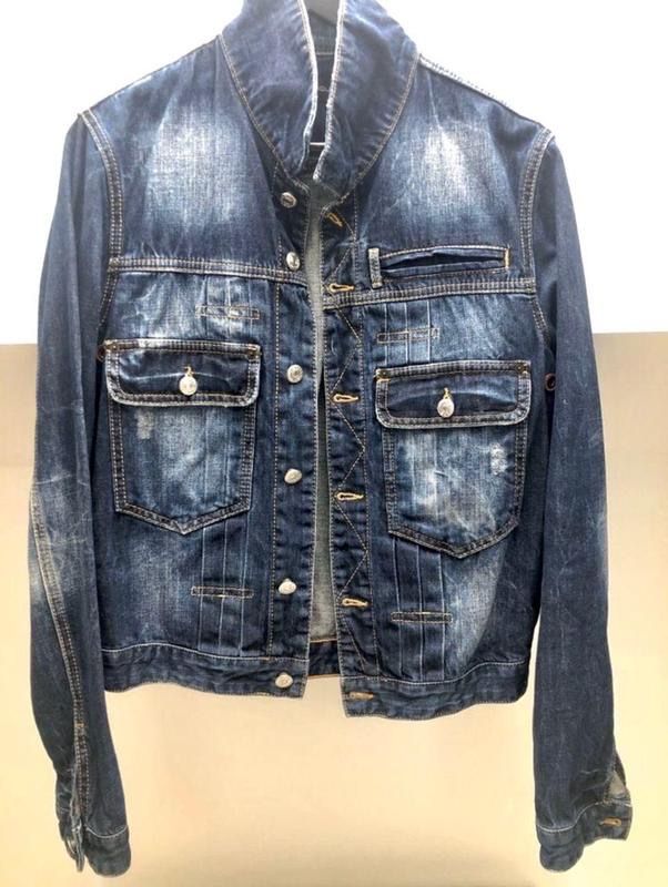 Чоловіча джинсова куртка dsquared 2. оригінал
