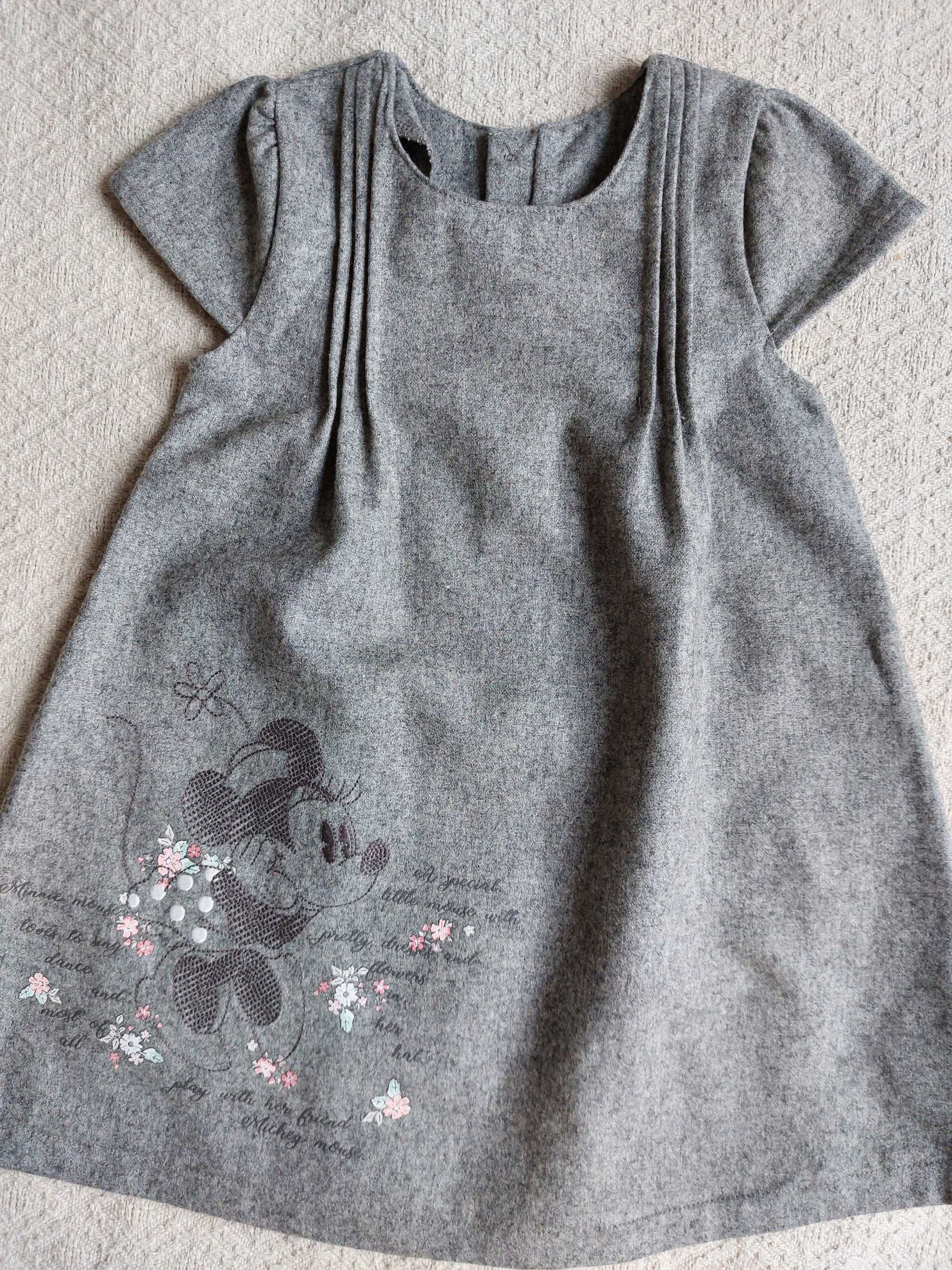 Zara Minnie MotherCare Sukienka spodenki 86