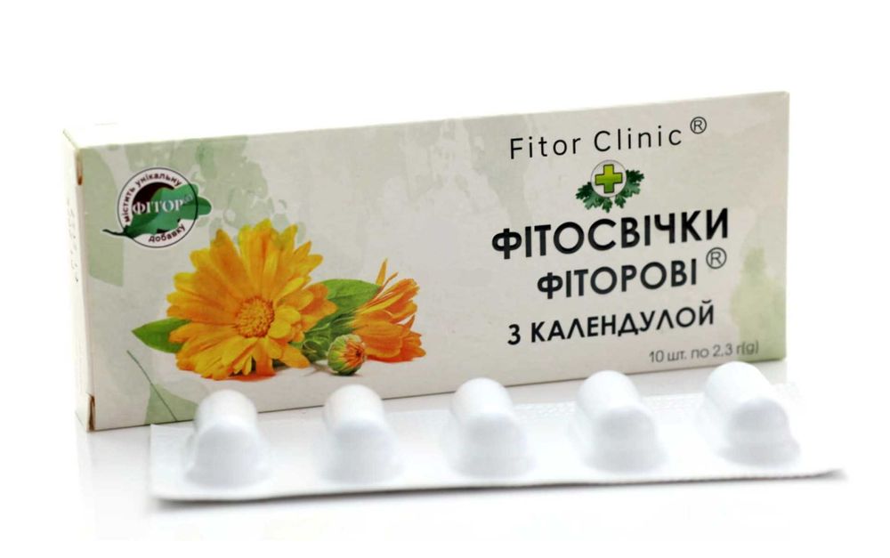 Czopki Fitorowe z Nagietkiem 10 sztuk Fitor nagietek