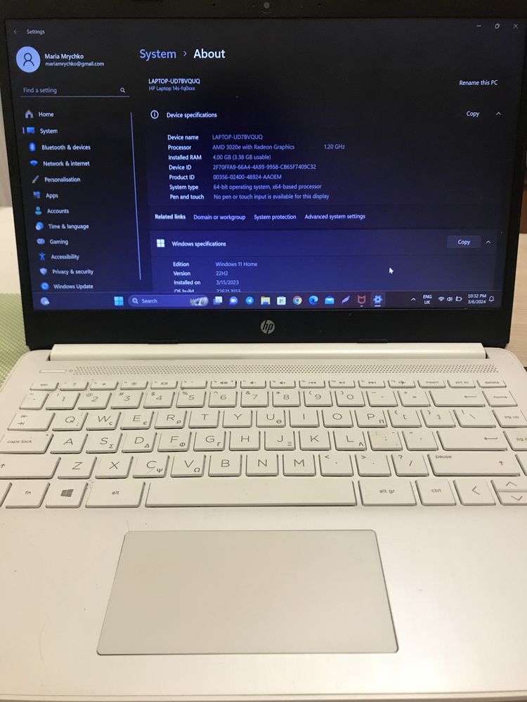 HP 14s laptop ноутбук