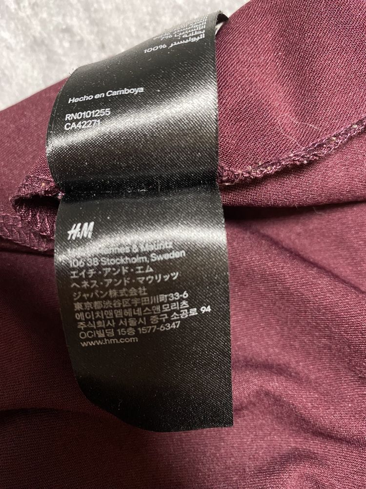 Сукня міні бордова H&M
