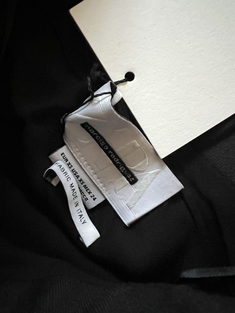 Zara x Narciso Rodriguez sukienka tuba XS czarna nowa 43% wełny