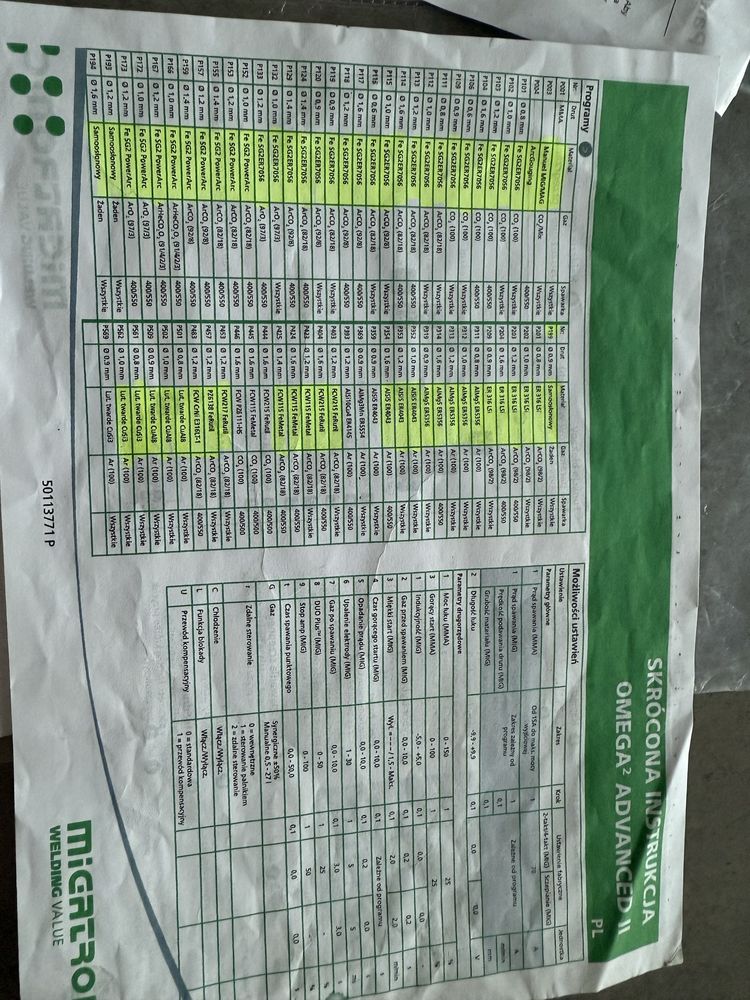 Migatronic Omega 400 / zewnętrzny podajnik + chlodnica