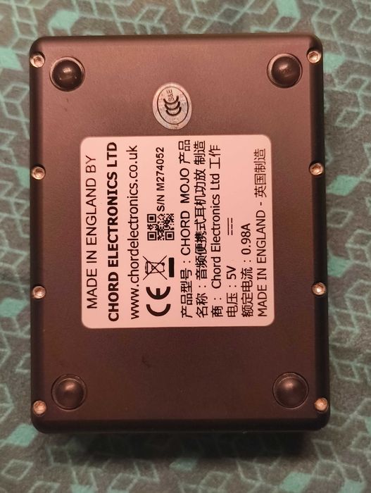 DAC / Amp Chord Mojo com extras