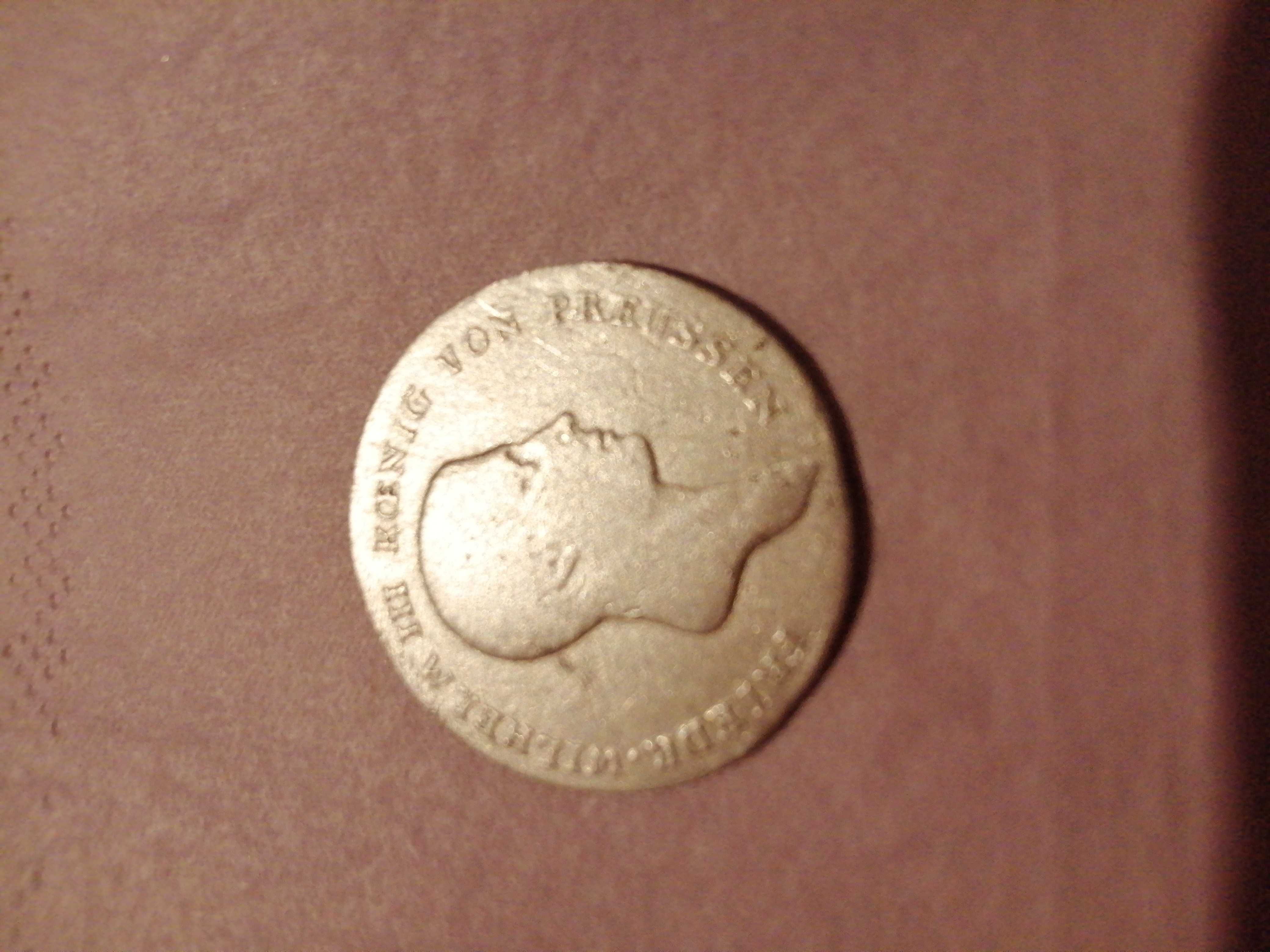 Srebrna moneta 1 talar 1/6 1810r A Fryderyk Wilhelm III Prusy