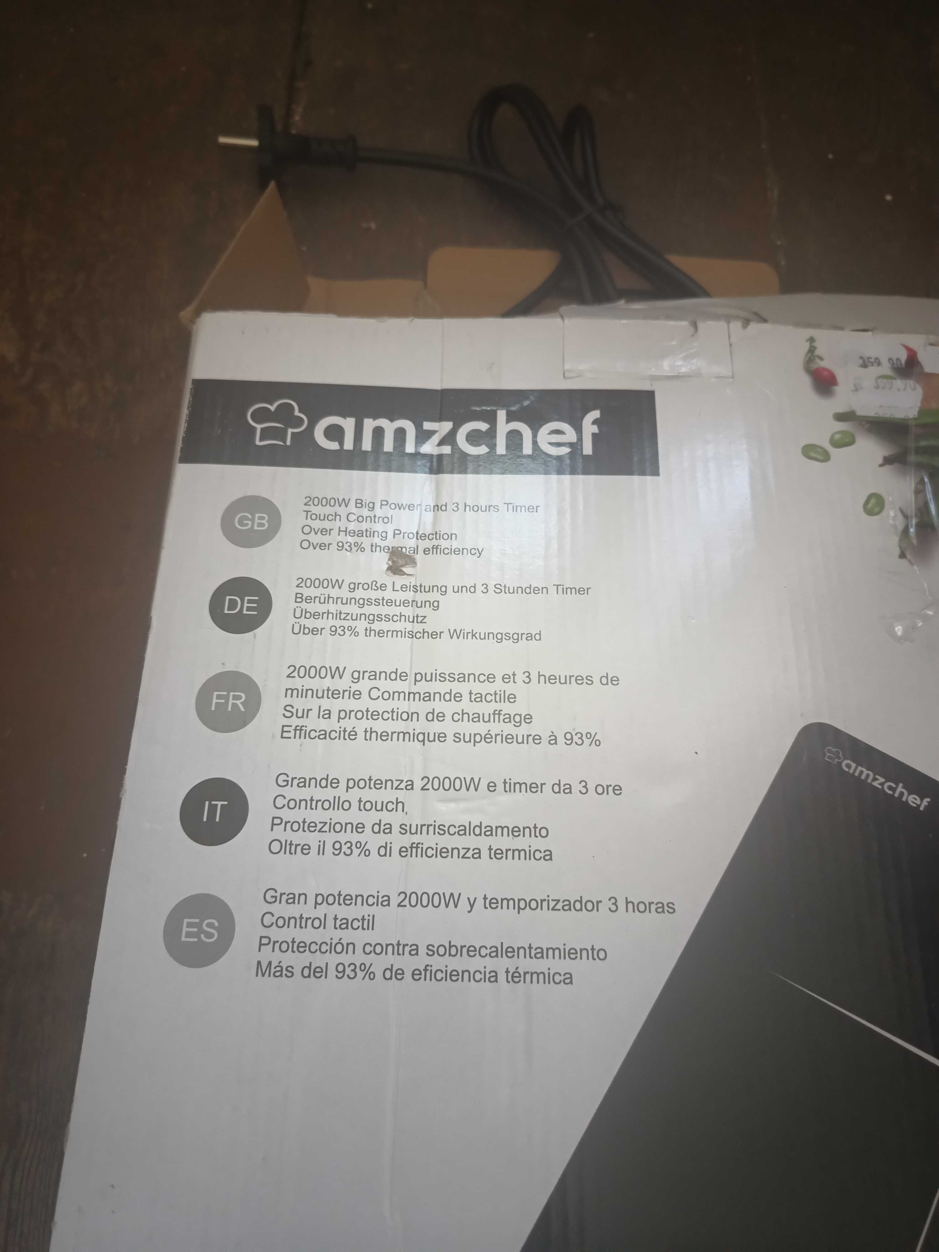 Kuchenka indukcyjna Amzchef 2000W nowa