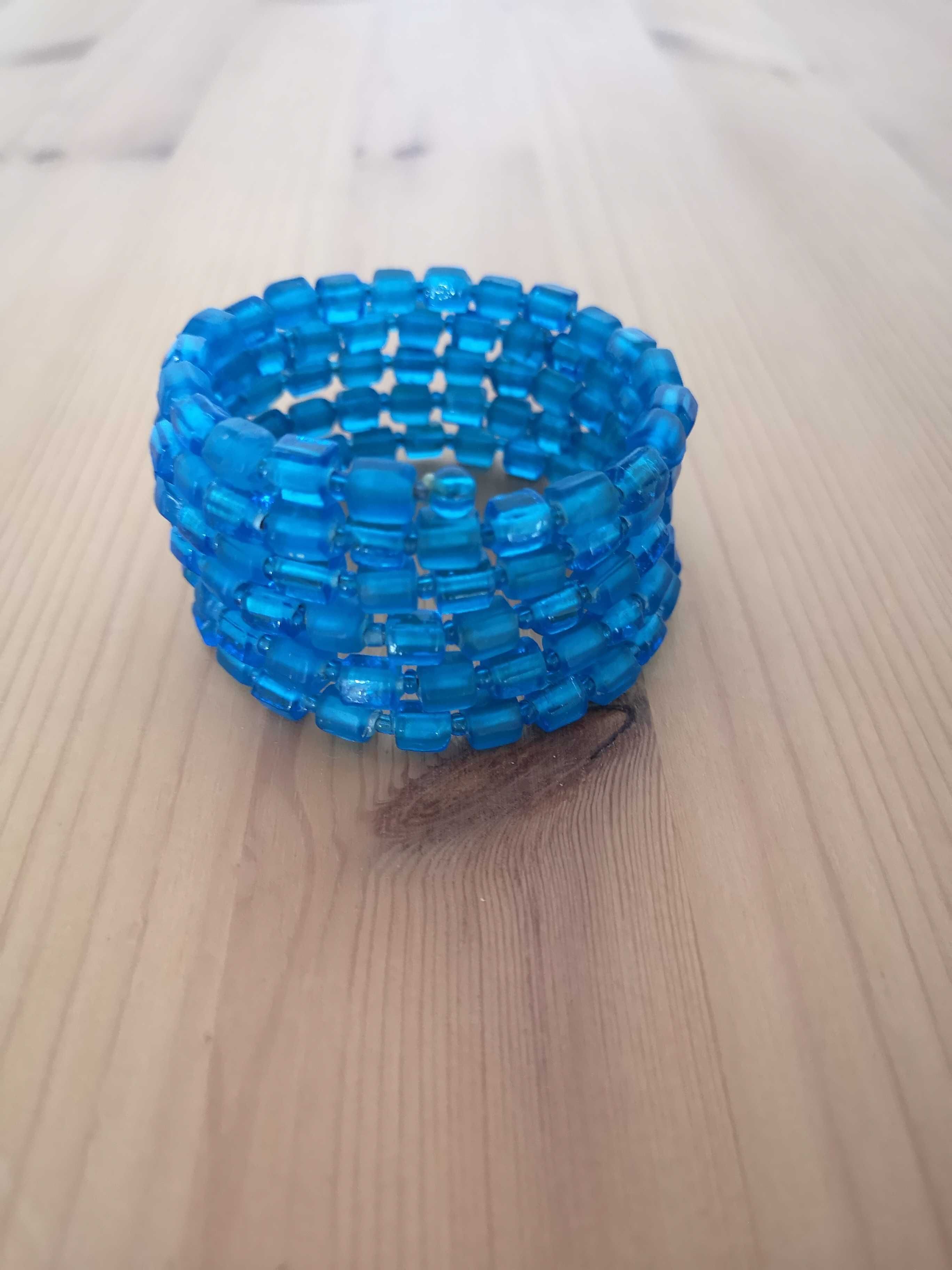 Pulseira espiral azul