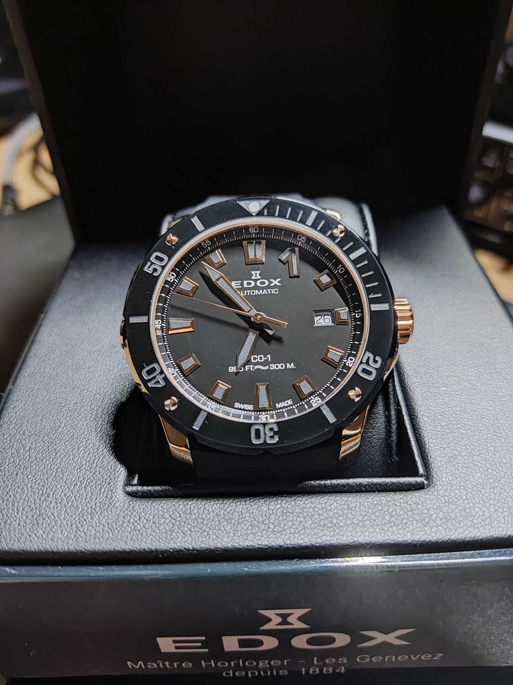 Zegarek EDOX CO-1 300m diver swiss made jak Doxa Tag Tissot nowy