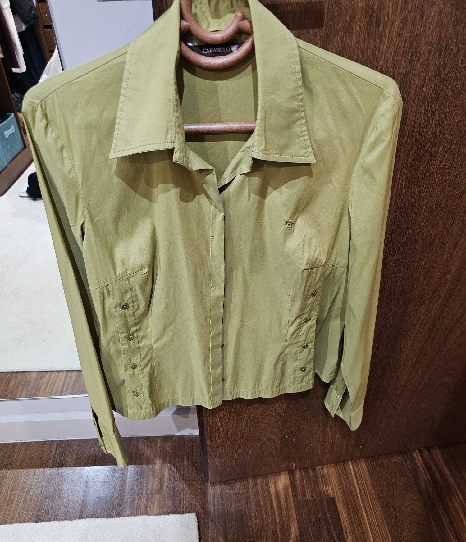 Camisa cintada manga comprida