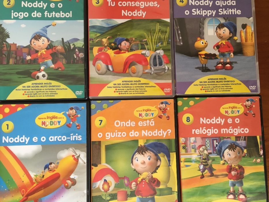 Lote de 6 DVD do Noddy = 2 €