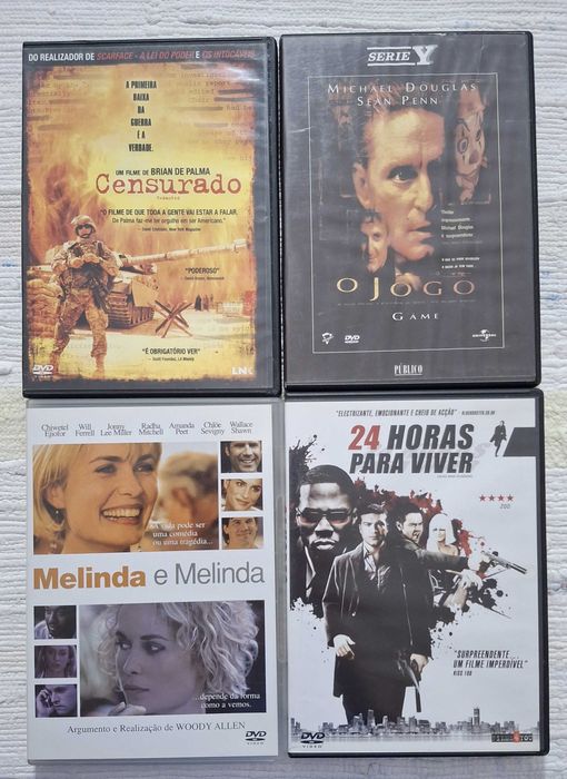 (Lote 12) - 4 DVDs - ( o preço indicado é por 1 DVD)