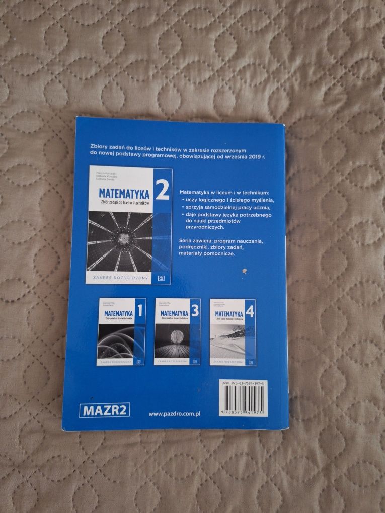 Zbiór zadań MATEMATYKA zakres rozszerzony klasa 2