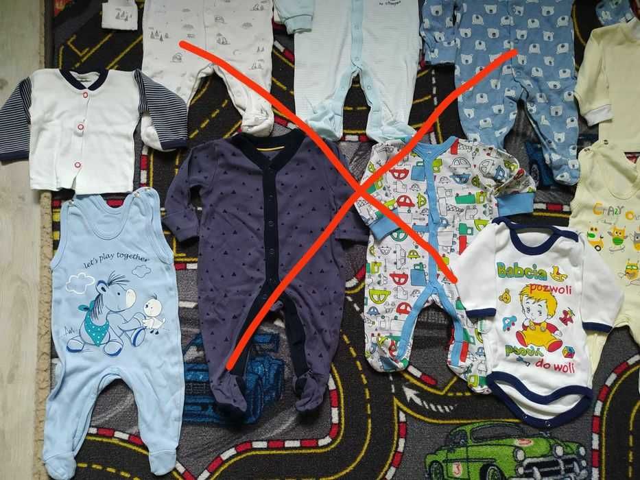 Ubrania niemowlęce dla chłopca 56