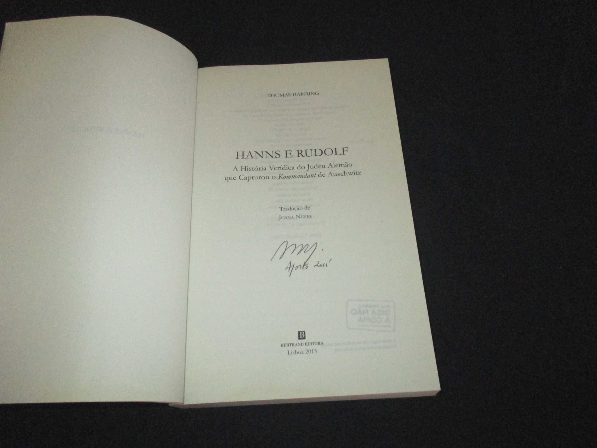 Livro Hanns e Rudolf Thomas Harding Bertrand