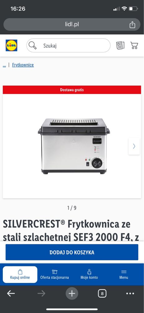 Frytkownoca silver crest