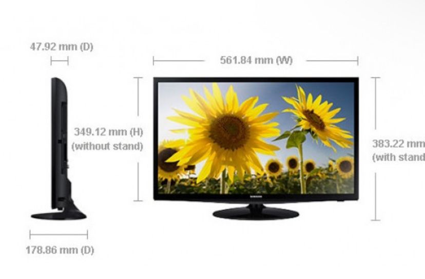 Monitor Samsung T24D310EW 59,9 cm (23.6") HD Preto 250 cd/m²