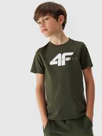 Футболка 4F для мальчика зелёная хаки