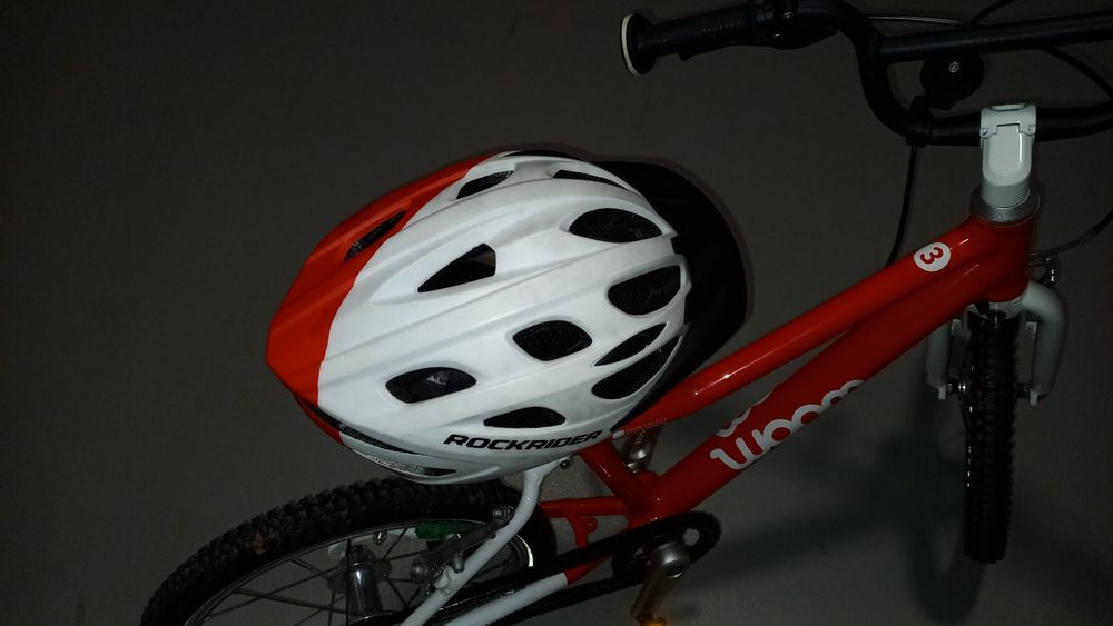 Kask rockrider BTWIN MTB 500 red 51-56