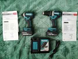 Makita wiertarko-wkrętarka udarowa  DHP484 + Zakrętarka DTD153 Nowy  !