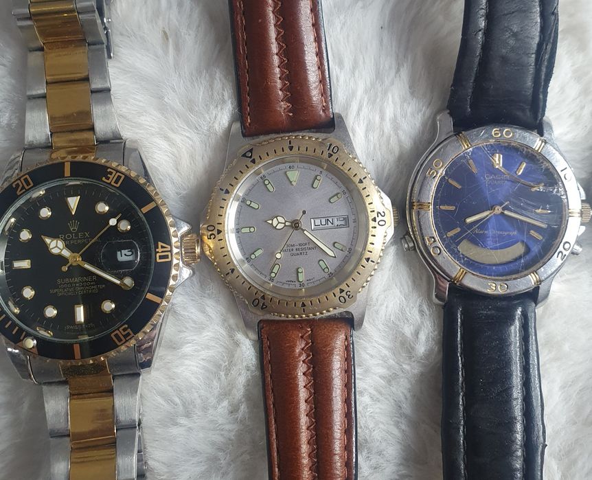 Zestaw zegarków 25 sztuk vintage modne markowe do naprawy