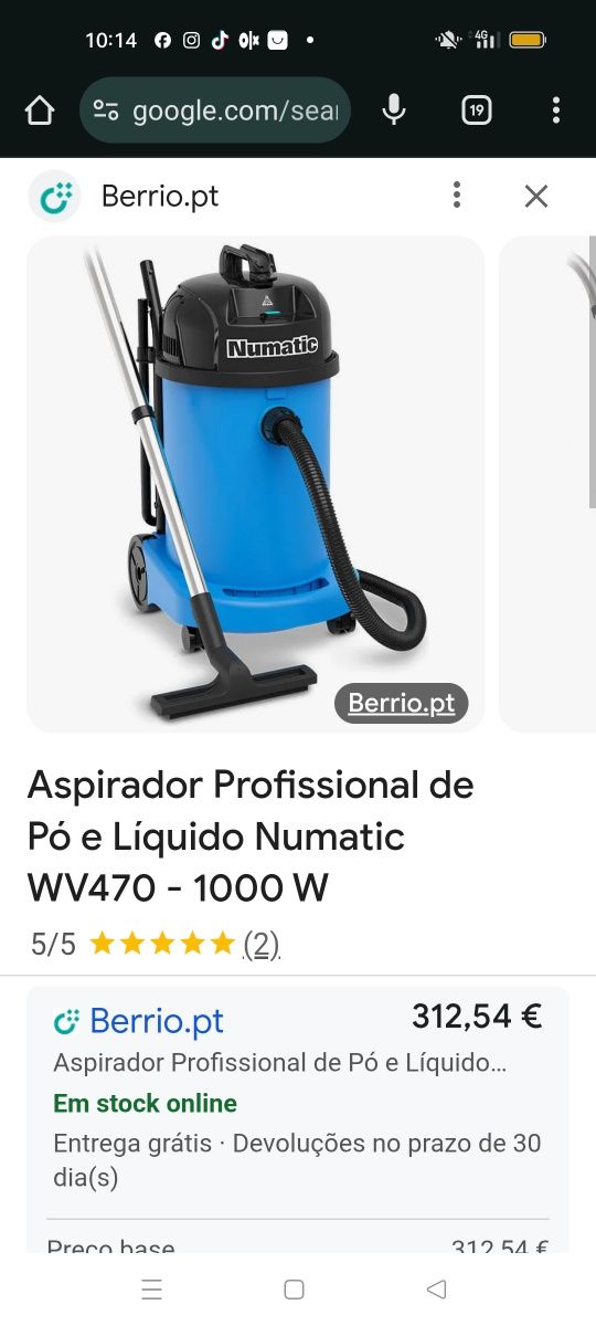 Vendo aspirador usado