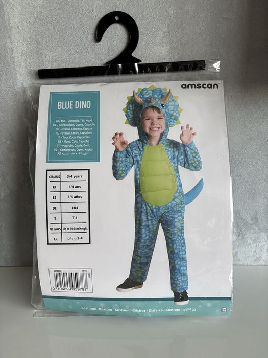 Kostium dinozaur, rozmiar 104 na 3-4 latka