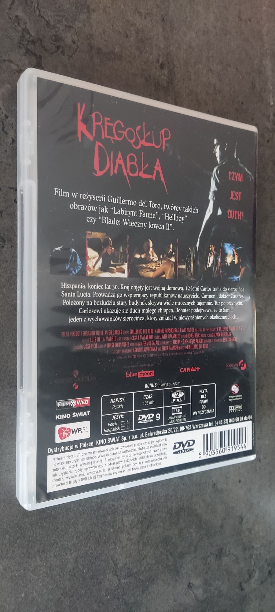 Kręgosłup diabła Guillermo del Toro dvd lektor pl