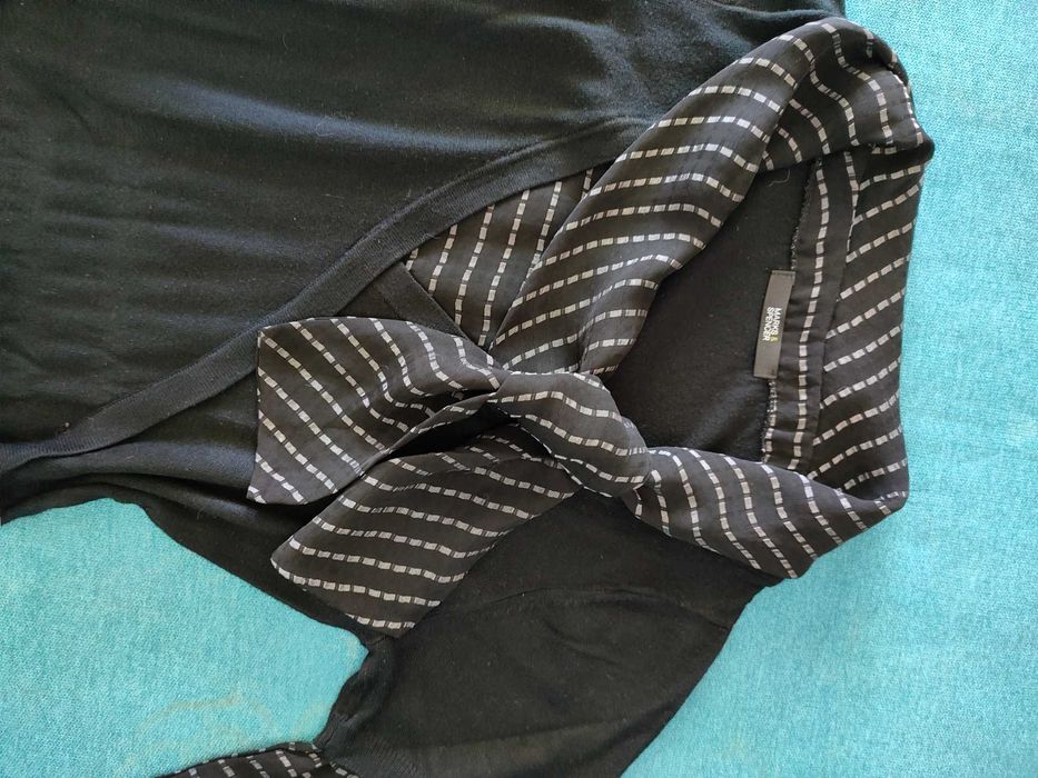 Tunika/ sukienka czarna sweterkowa M