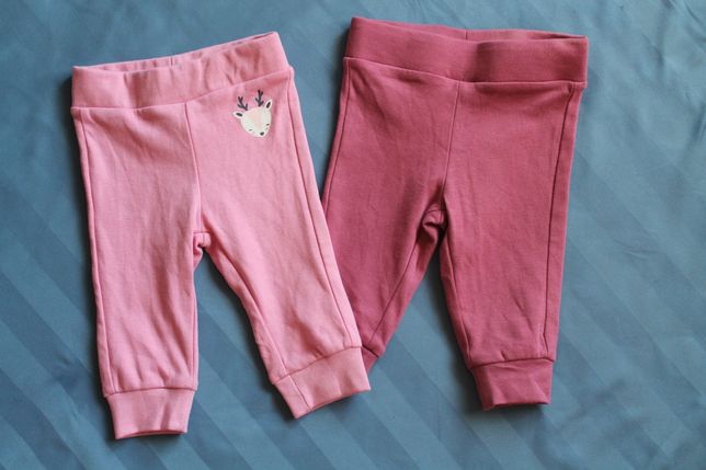 Набір штанів, лосіни для дівчинки, легінси, ніжно рожеві штани,