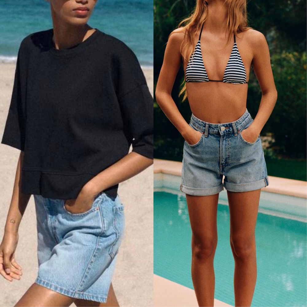 Джинсові шорти Zara Mom Fit