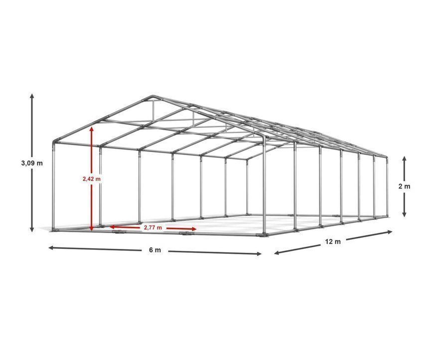 Namiot do Ogrodu Nowy Imprezowy 6x12x2m Altana DAS I 560 S+